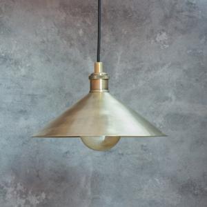 Brushed Brass Pendant Light Shade, Ceiling Mount Kitchen Island Lighting, Brass Hanging Lamp Dining Table
